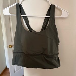 Crz yoga strappy longline sports bra